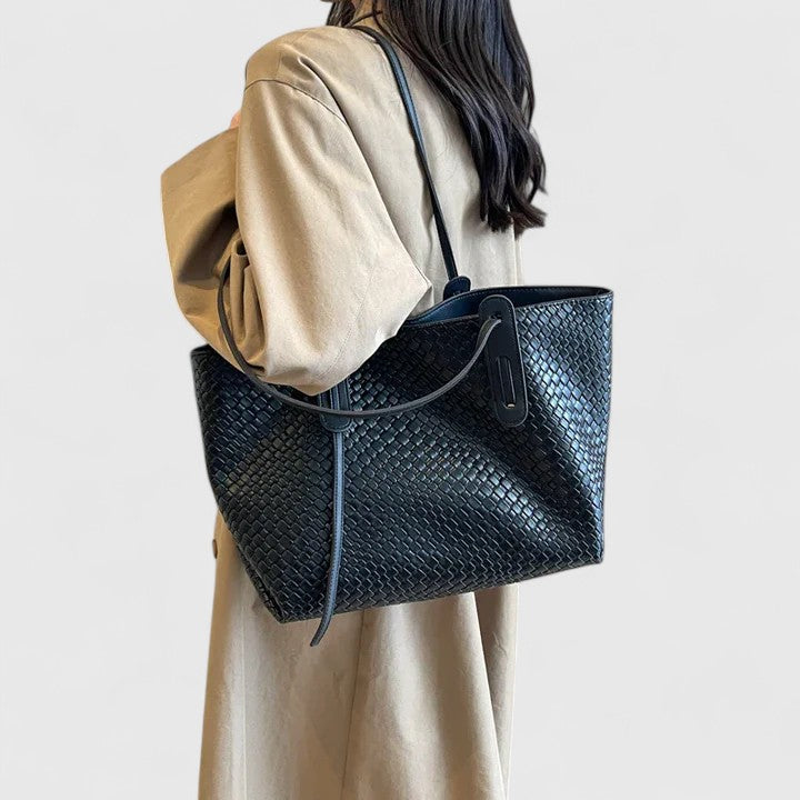 Women's Woven Tote Bag - Elegant Everyday Carryall | Summer