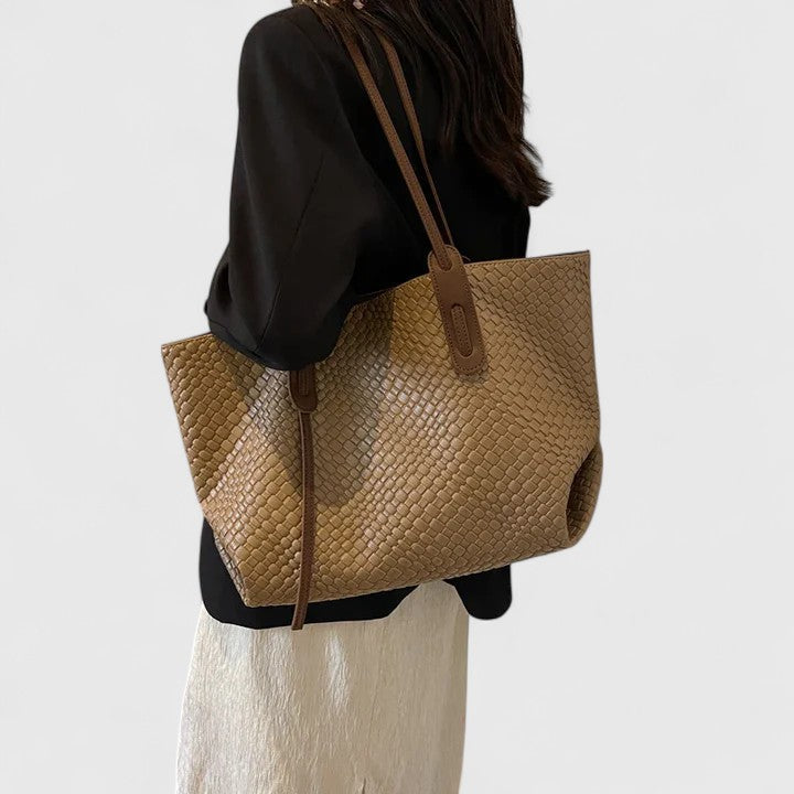Women's Woven Tote Bag - Elegant Everyday Carryall | Summer
