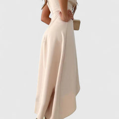 Women's Wrap Midi Dress - Elegant Wedding Guest Style | Spring