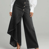 Women's Wrap Waist Pants - Elegant Tailored Fit | Spring - Black